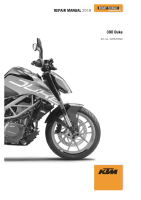 KTM 390 DUKE - Service Repair manual 2018 EN-0
